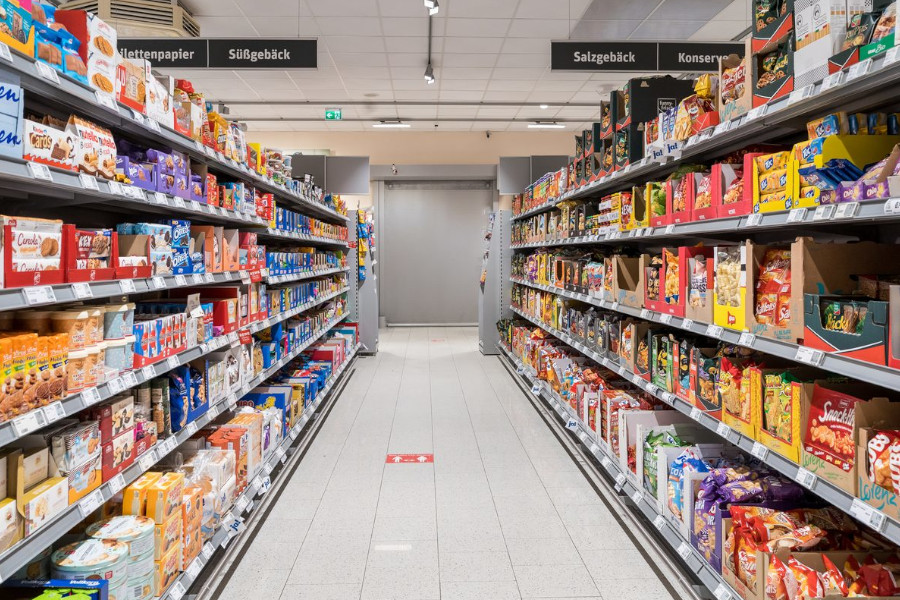 Süssigkeiten im Supermarkt